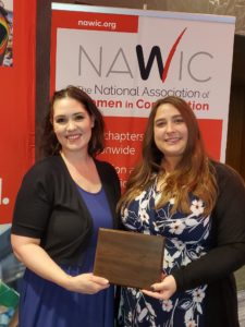Adrienne Caron and Sara Hutchcraft, Faith Technologies Incorporated team members, accept FTI’s 2021 Second Place National Award for Safety Excellence from National Association of Women in Construction. Both women are leading their NAWIC chapters as presidents for the 2021-2022 year; Adrienne with the Milwaukee Chapter #105 and Sara with the Greater Kansas City Chapter #100.