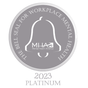 Mental Health America (MHA) Platinum Bell Seal logo