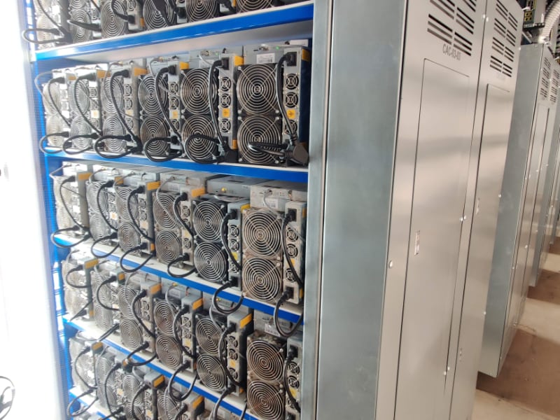 Cryptocurrency mining electrical houses (eHouses) - Inside full rack