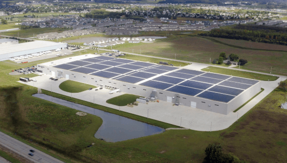 Excellerate solar rooftop in Little Chute, Wisconsin