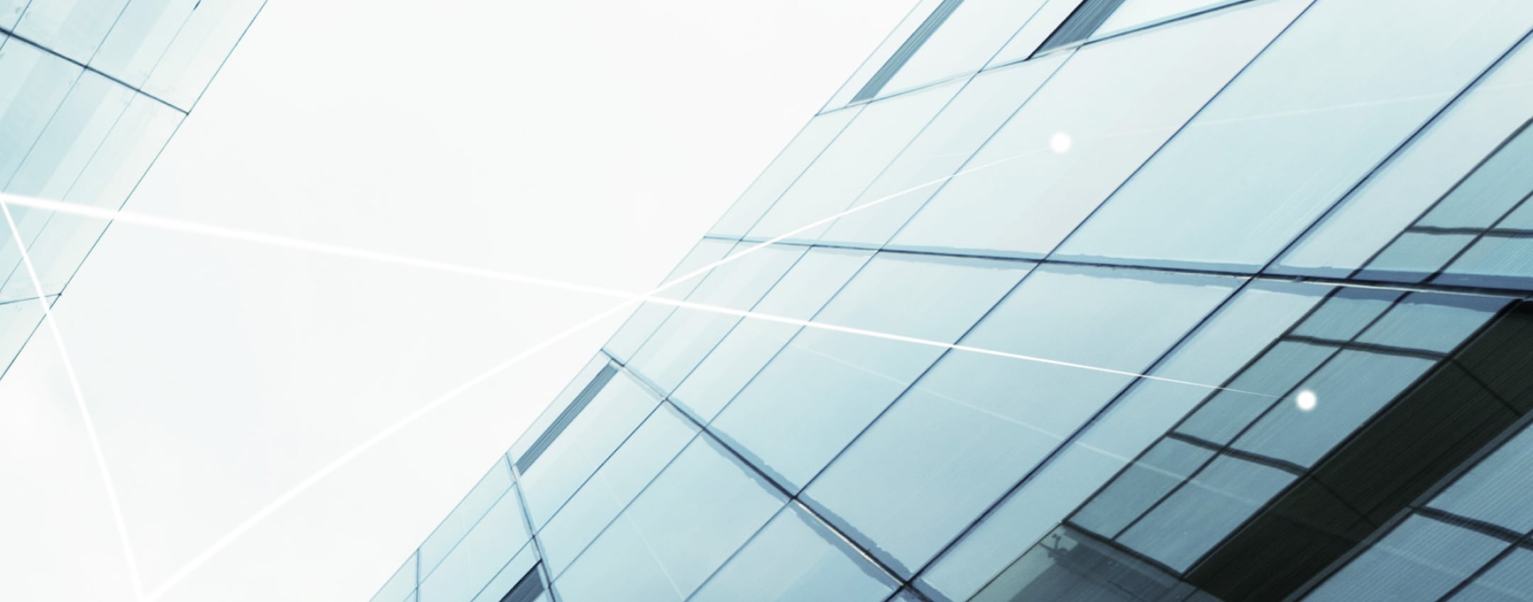 Glass building reflection