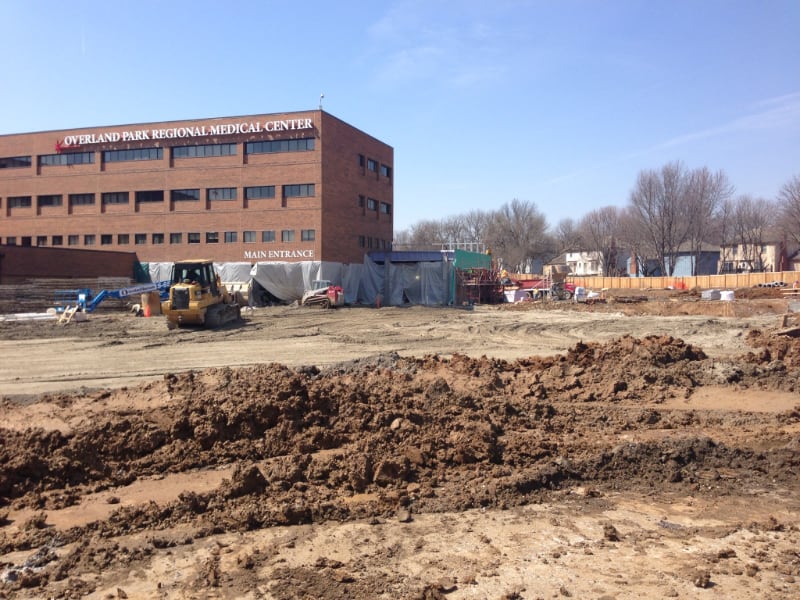 Overland Park Regional Medical Center construction